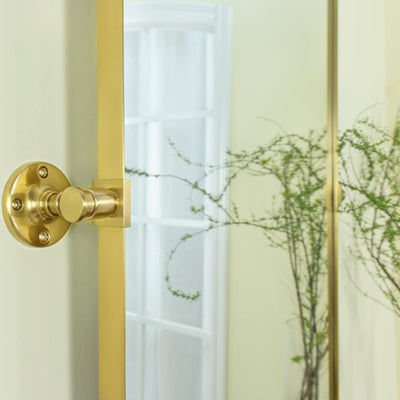 Miroir mural rectangulaire pivotant et inclinable en métal TEHOME Jonathan