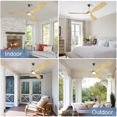 Ventilateur de plafond à distance avec lumières encastrées