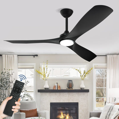 Ventilateur de plafond à distance avec lumières encastrées
