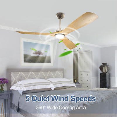 Ventilateur de plafond à distance avec lumières encastrées