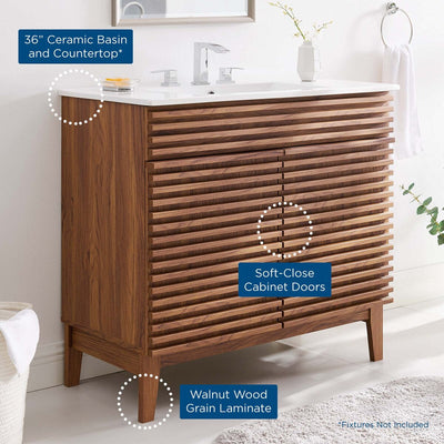 Meuble-lavabo de salle de bain Render 36
