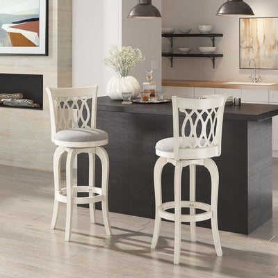 Tabouret de bar pivotant à dossier à défilement Rovinj