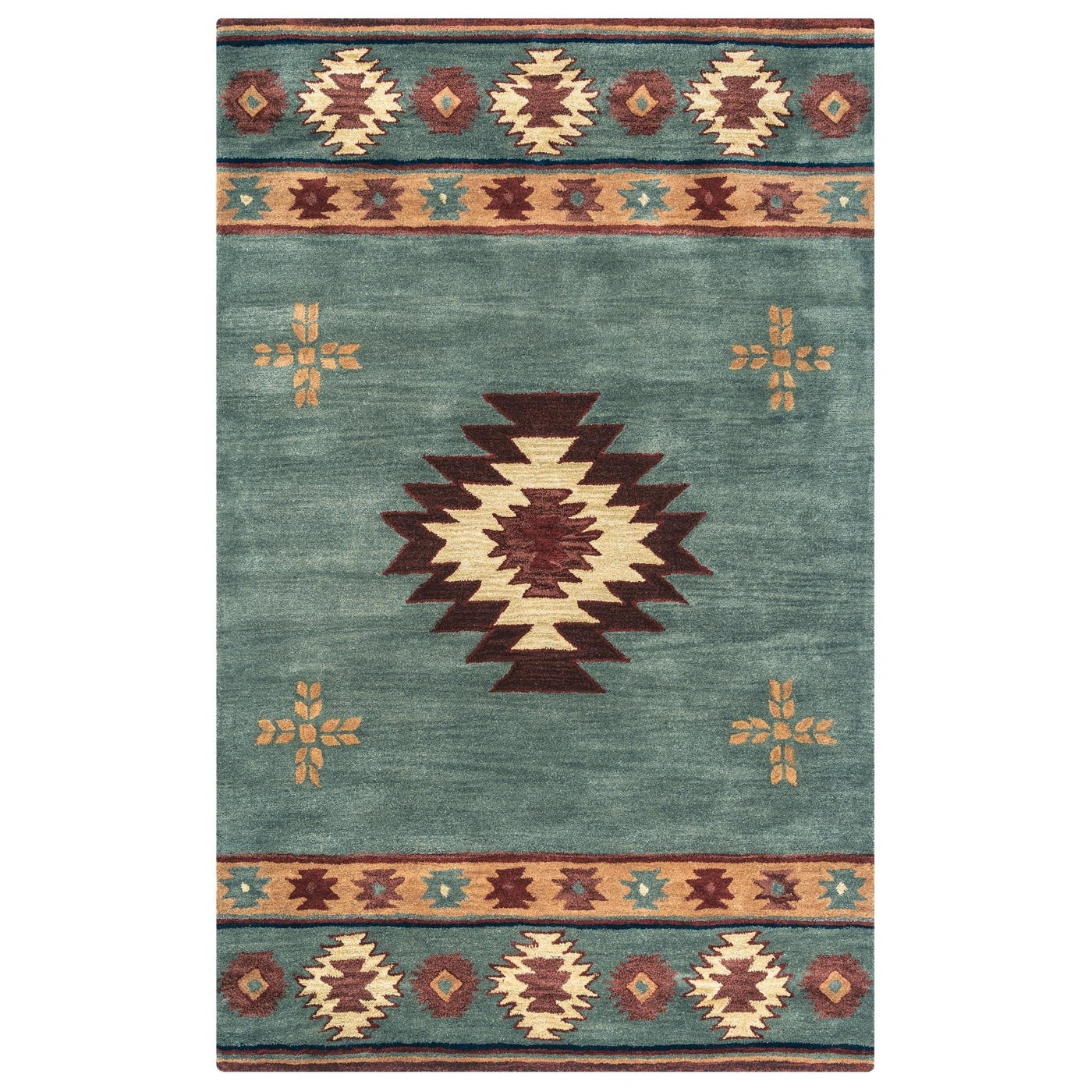Tapis en laine touffeté à la main Alora Decor Ryder Southwestern