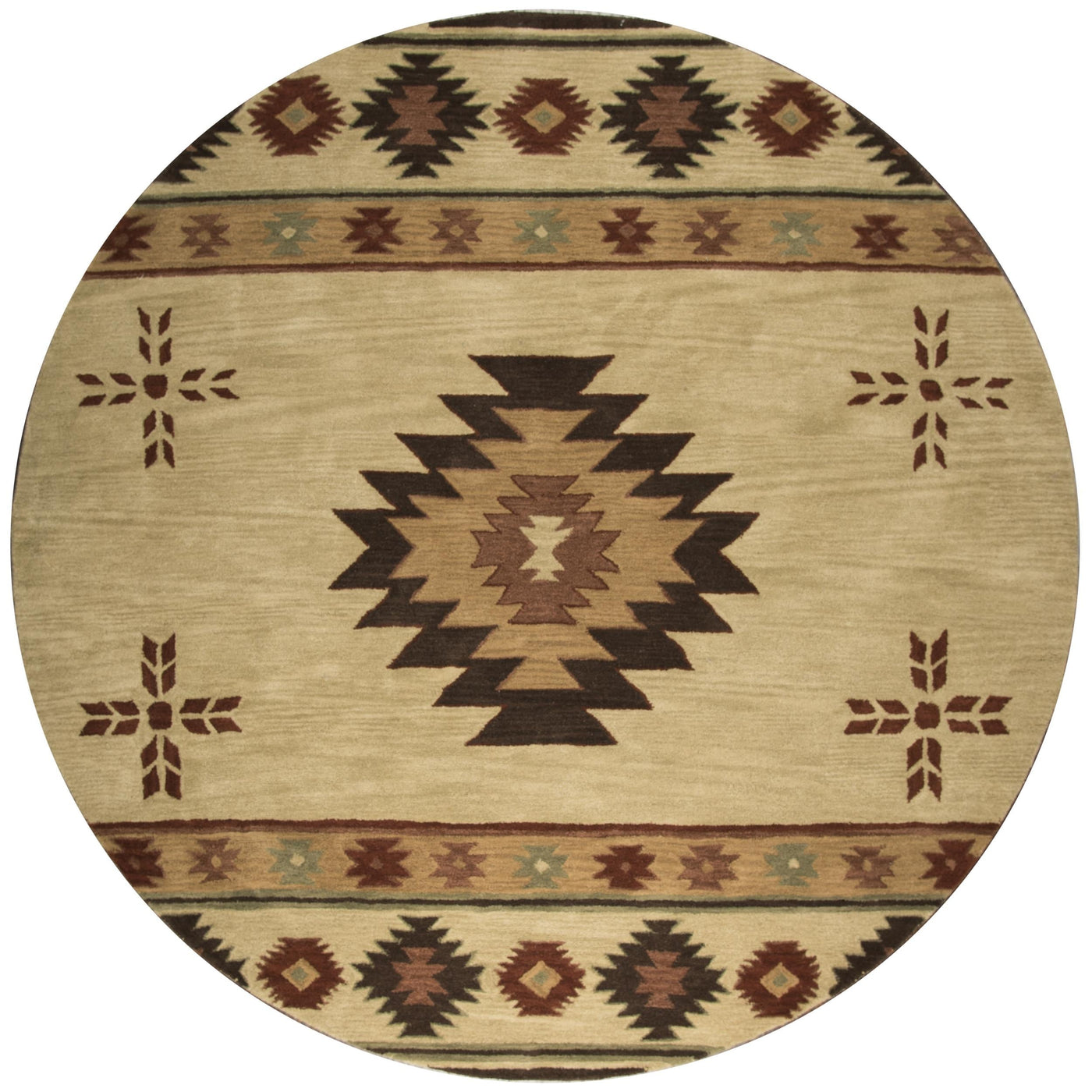 Tapis en laine touffeté à la main Alora Decor Ryder Southwestern