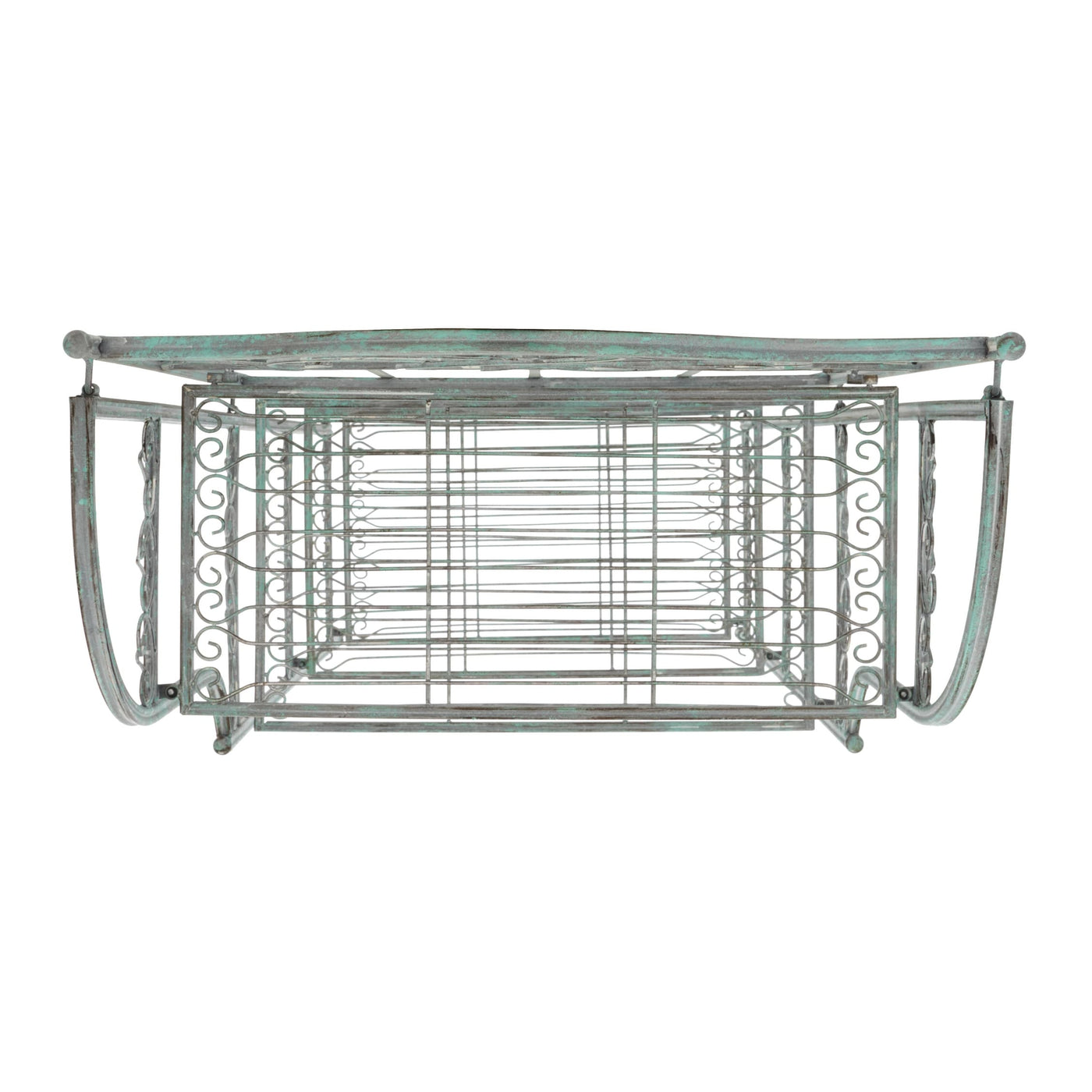Étagère de boulangerie d'extérieur à 4 niveaux en fer forgé victorien SAFAVIEH Bryn - 25 po L x 15 po P x 63 po H - 25L x 15P x 63H