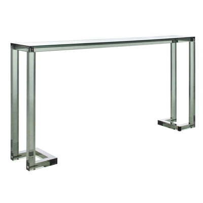 Console Safavieh Couture Camryn en acrylique transparent (60 l x 10 l x 30 h)