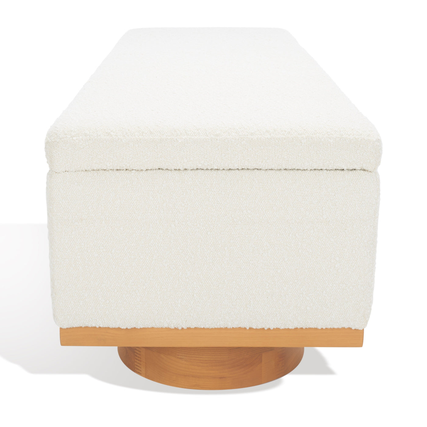 Banc de rangement SAFAVIEH Couture Sunneva Boucle - 61 po L x 20 po P x 19 po H - 61L x 20P x 19H