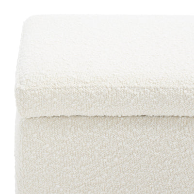 Banc de rangement SAFAVIEH Couture Sunneva Boucle - 61 po L x 20 po P x 19 po H - 61L x 20P x 19H