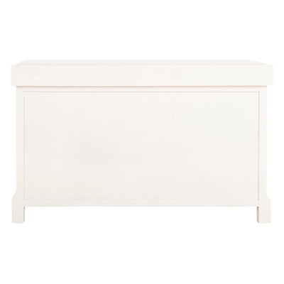 Banc de rangement tressé marron Euphemia de SAFAVIEH - 33,5 x 16,1 x 19,9 - 34 L x 16 P x 20 H