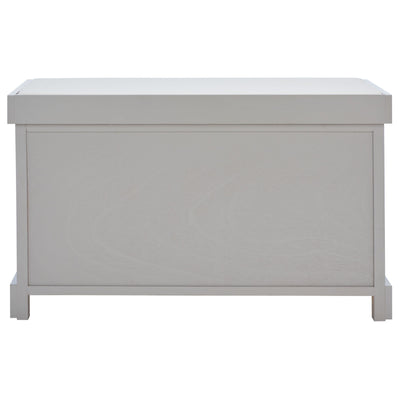 Banc de rangement tressé marron Euphemia de SAFAVIEH - 33,5 x 16,1 x 19,9 - 34 L x 16 P x 20 H