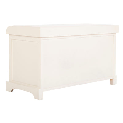 Banc de rangement tressé marron Euphemia de SAFAVIEH - 33,5 x 16,1 x 19,9 - 34 L x 16 P x 20 H