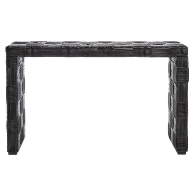 Console en rotin Mindel SAFAVIEH - 51 L x 14 P x 32 H