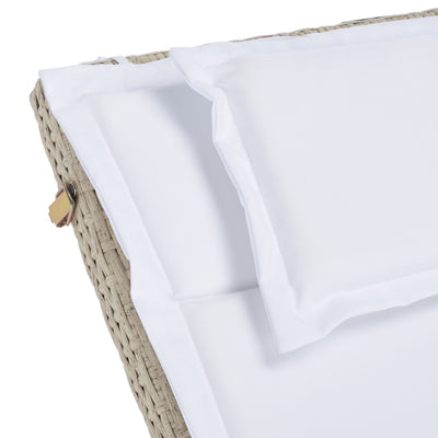 Ensemble de chaises longues d'extérieur Blaguna 3 pièces SAFAVIEH - 83 L x 20 P x 24 H