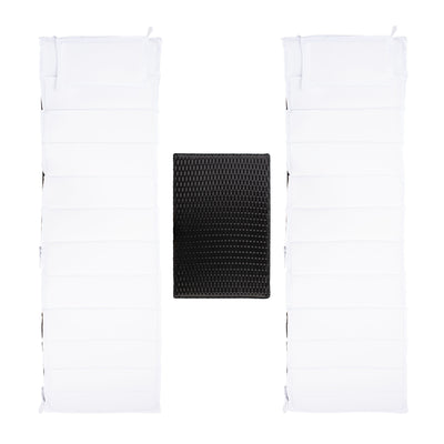 Ensemble de chaises longues d'extérieur Blaguna 3 pièces SAFAVIEH - 83 L x 20 P x 24 H