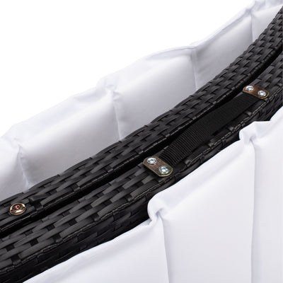 Ensemble de chaises longues d'extérieur Blaguna 3 pièces SAFAVIEH - 83 L x 20 P x 24 H