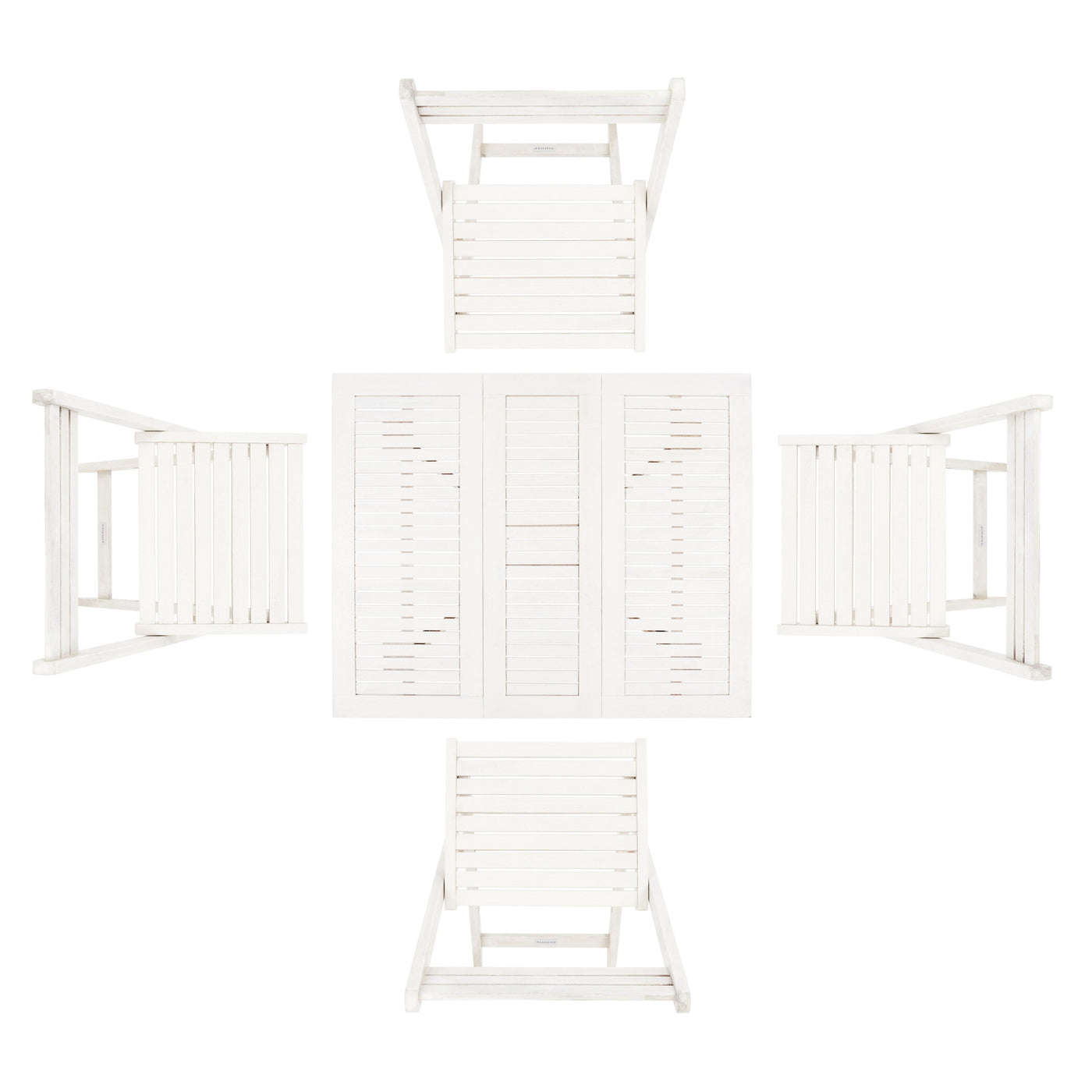 Ensemble de salle à manger d'extérieur 5 pièces SAFAVIEH Brandy - 43 x 35 x 29 cm