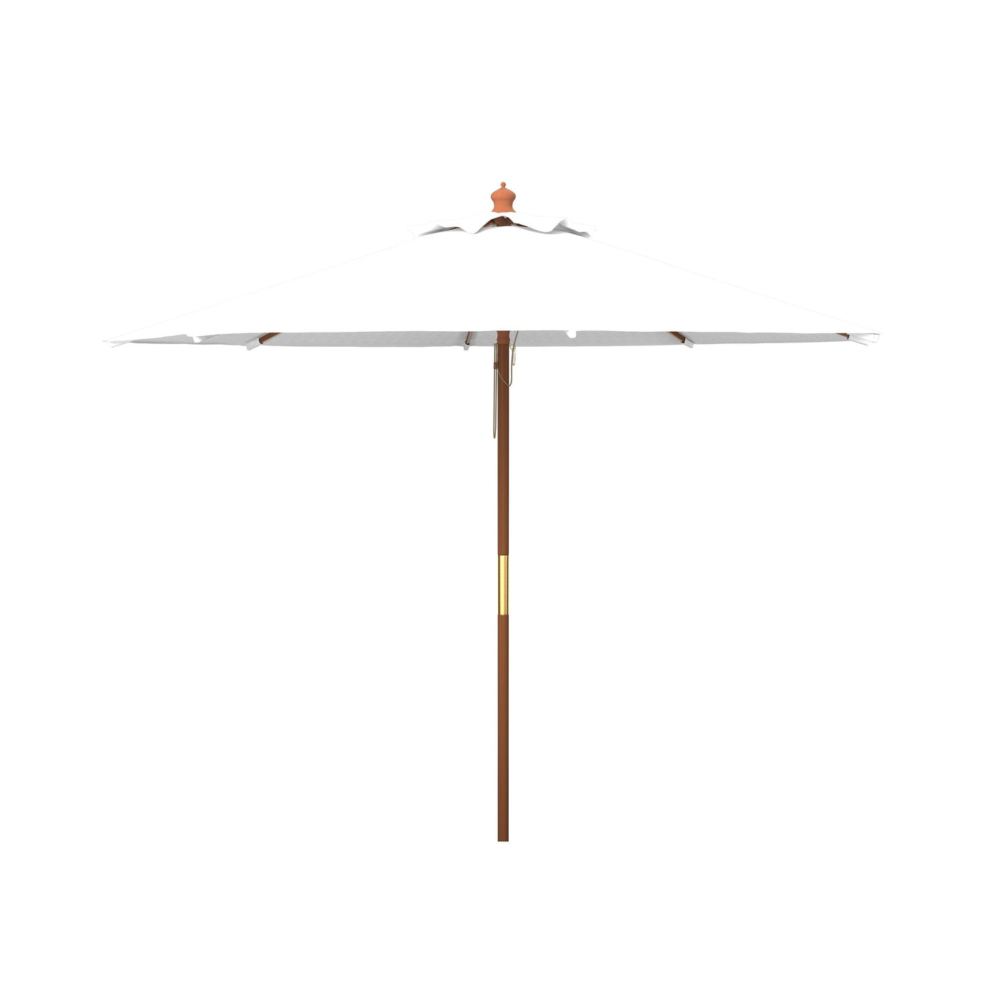 Parasol de marché à poulie en bois SAFAVIEH Outdoor Glauca de 11 pieds