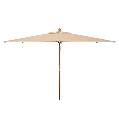 Parasol de marché à poulie en bois SAFAVIEH Outdoor Glauca de 11 pieds
