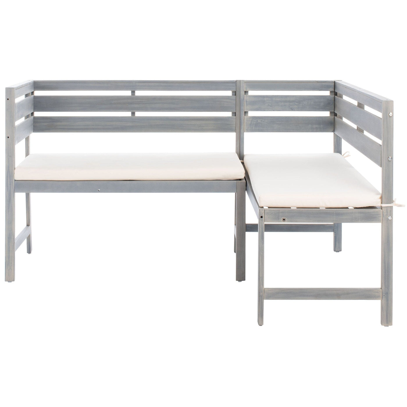 Ensemble de salon d'angle d'extérieur Kenna 3 pièces pour balcon SAFAVIEH - 39 L x 19 P x 33 H