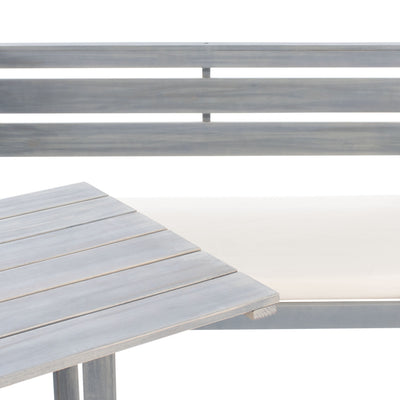 Ensemble de salon d'angle d'extérieur Kenna 3 pièces pour balcon SAFAVIEH - 39 L x 19 P x 33 H