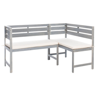 Ensemble de salon d'angle d'extérieur Kenna 3 pièces pour balcon SAFAVIEH - 39 L x 19 P x 33 H