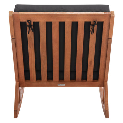 Chaise à bascule d'extérieur Makaila de SAFAVIEH avec coussin - 26 L x 31 P x 38 H