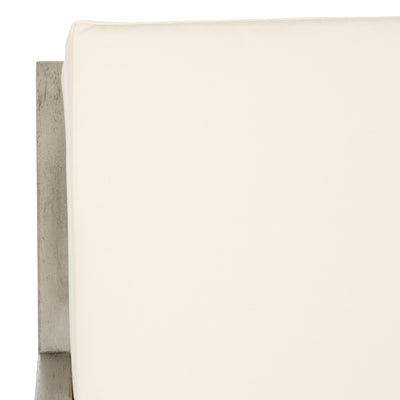 Chaise à bascule d'extérieur Makaila de SAFAVIEH avec coussin - 26 L x 31 P x 38 H