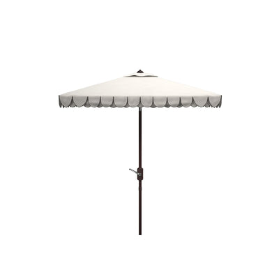 Parasol carré d'extérieur SAFAVIEH Naima Valance de 7,5 pieds