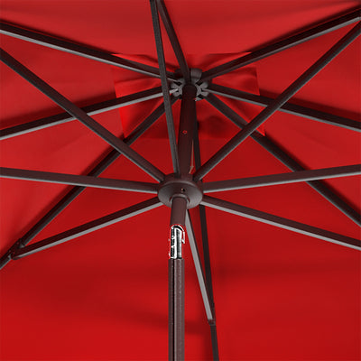 Parasol carré d'extérieur SAFAVIEH Naima Valance de 7,5 pieds