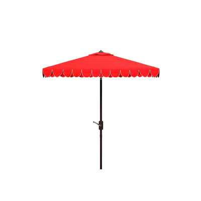 Parasol carré d'extérieur SAFAVIEH Naima Valance de 7,5 pieds