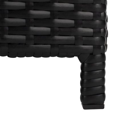 Lit de repos d'extérieur SAFAVIEH Taniyah en osier avec oreiller et coussins - 53 L x 28 P x 62 H