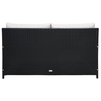 Lit de repos d'extérieur SAFAVIEH Taniyah en osier avec oreiller et coussins - 53 L x 28 P x 62 H