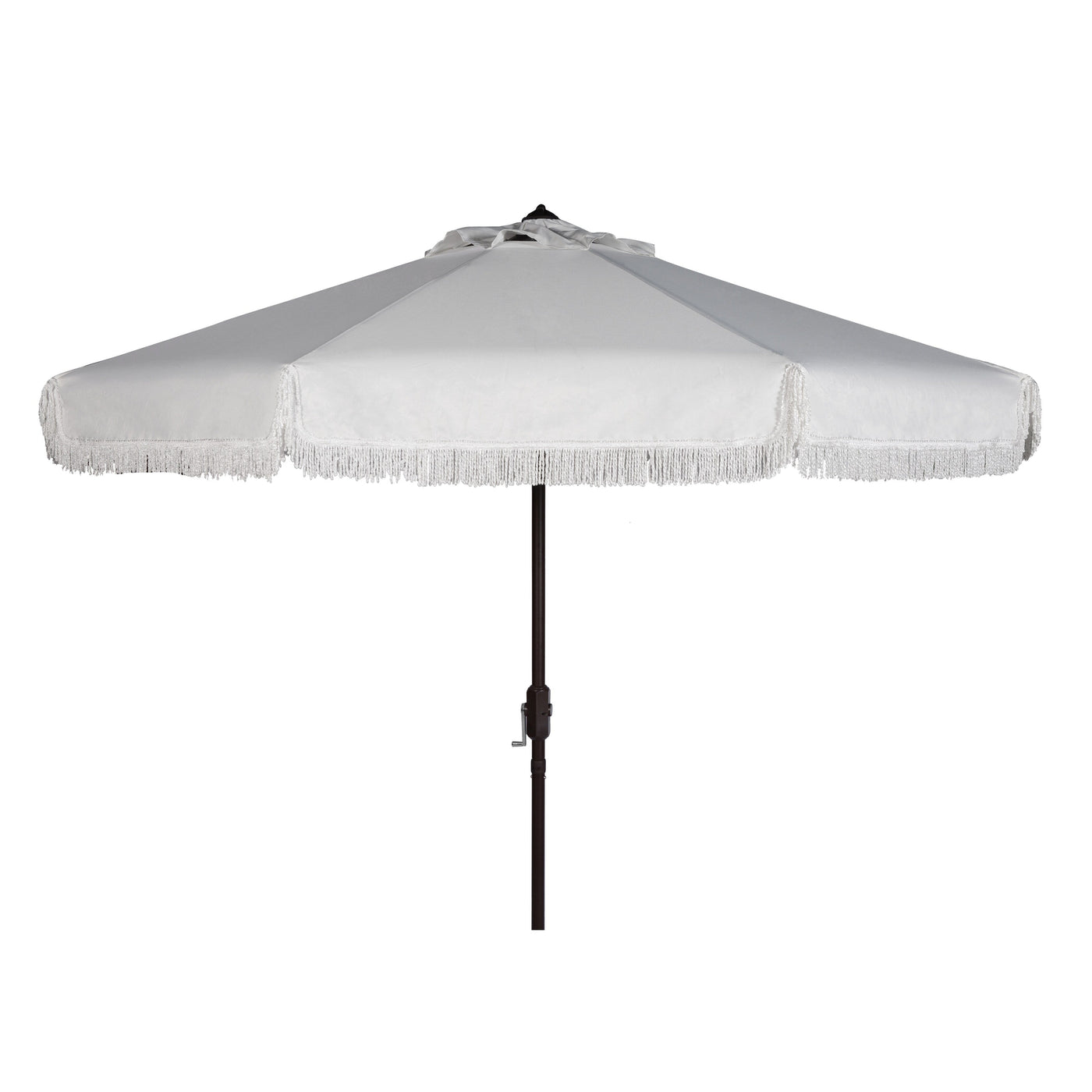 Parasol d'extérieur à manivelle SAFAVIEH Ronette Fringe de 9 pieds