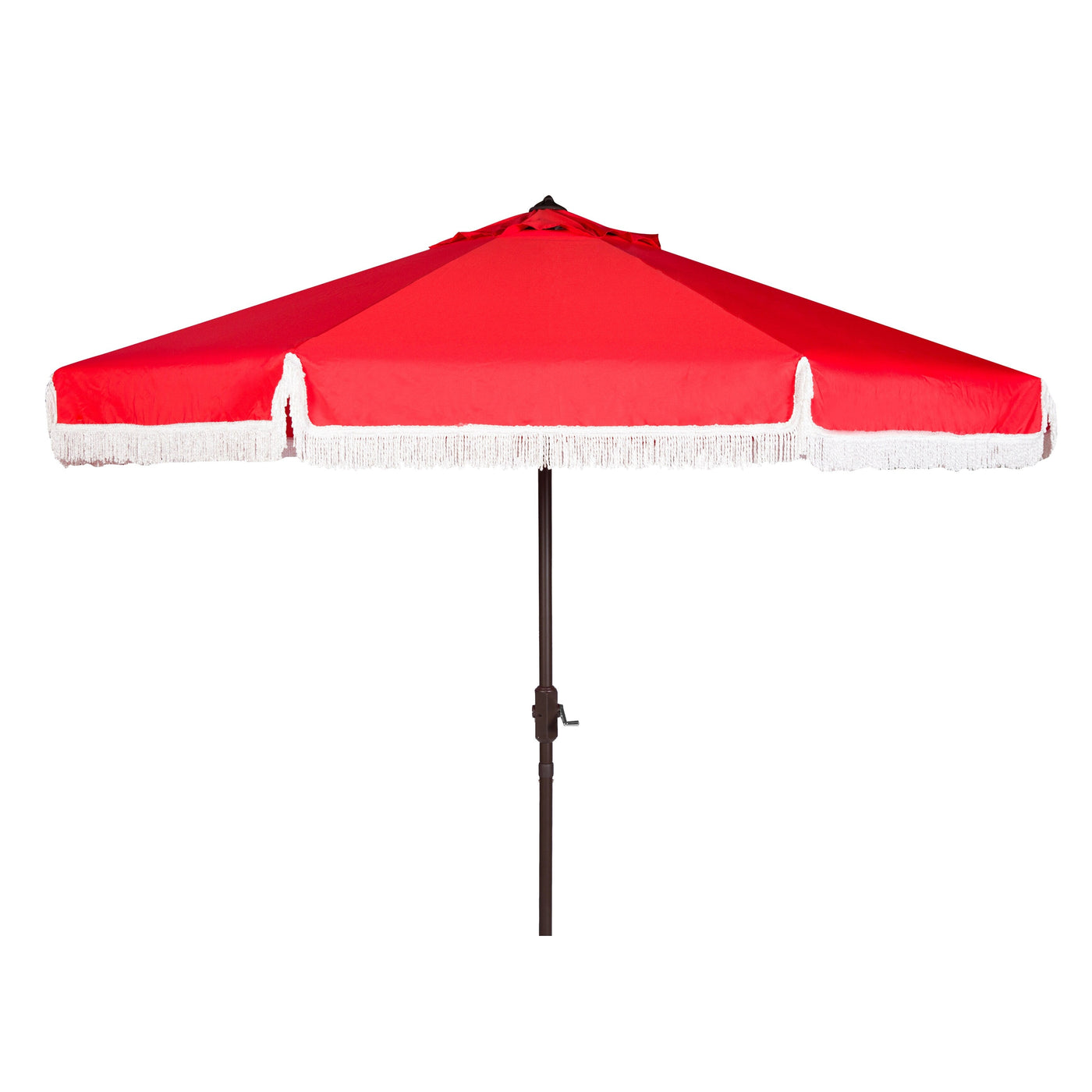 Parasol d'extérieur à manivelle SAFAVIEH Ronette Fringe de 9 pieds