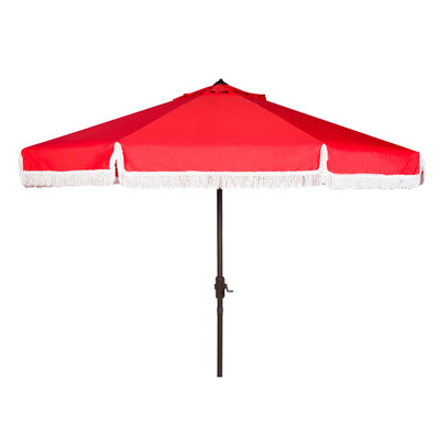 Parasol d'extérieur à manivelle SAFAVIEH Ronette Fringe de 9 pieds