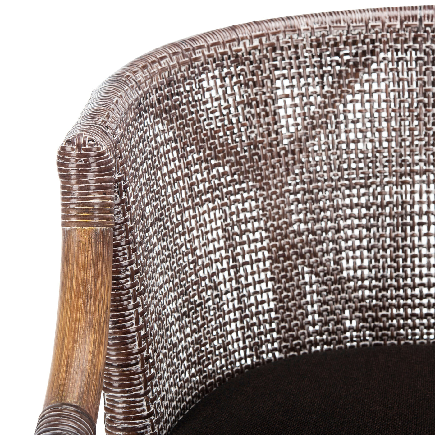 Tabouret de bar en rotin SAFAVIEH Virona de 76 cm (22,3 po l x 20,5 po l x 39 po H)