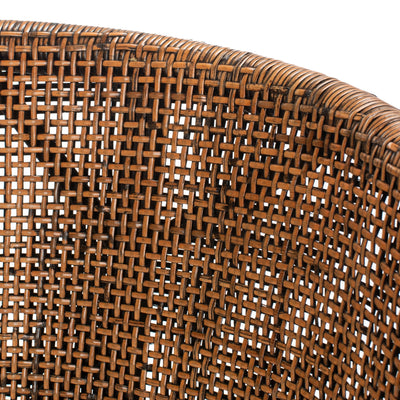 Tabouret de bar en rotin SAFAVIEH Virona de 76 cm (22,3 po l x 20,5 po l x 39 po H)