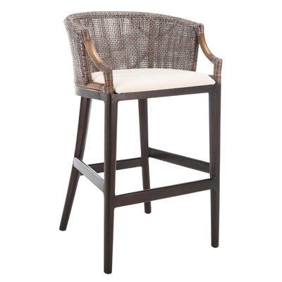 Tabouret de bar en rotin SAFAVIEH Virona de 76 cm (22,3 po l x 20,5 po l x 39 po H)
