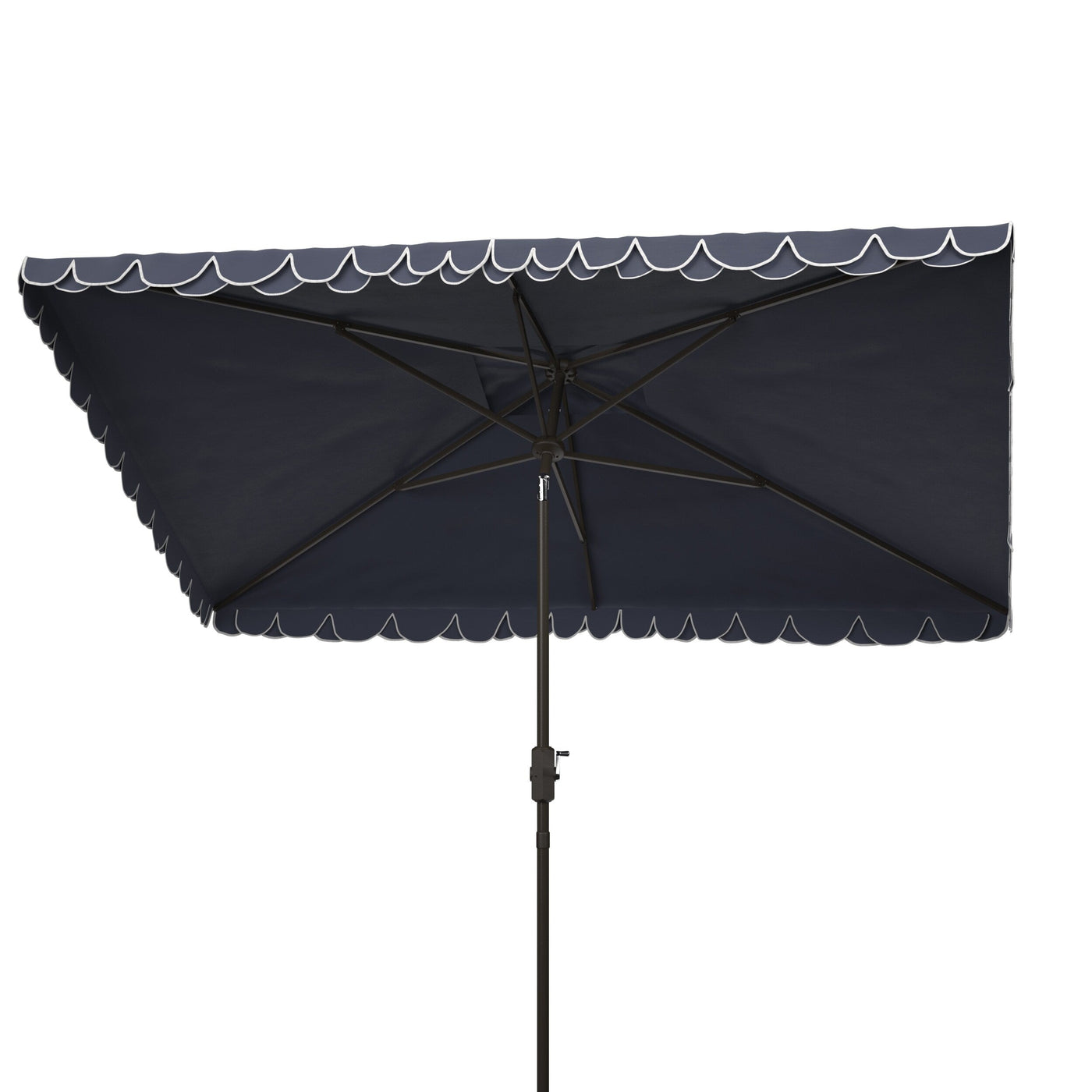 Parasol d'extérieur rectangulaire SAFAVIEH Zariah 6'x10' avec cantonnière
