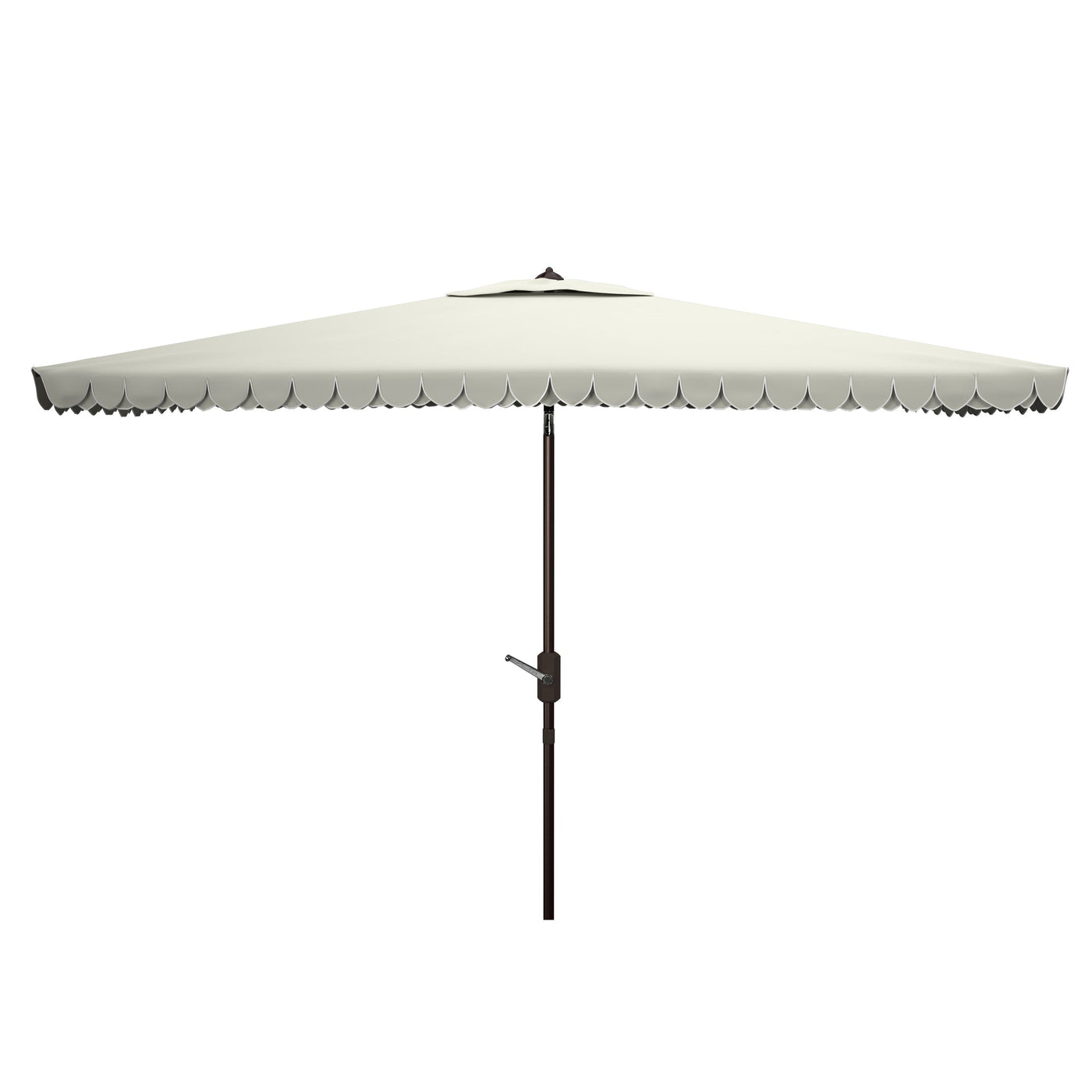 Parasol d'extérieur rectangulaire SAFAVIEH Zariah 6'x10' avec cantonnière