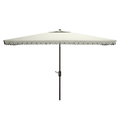 Parasol d'extérieur rectangulaire SAFAVIEH Zariah 6'x10' avec cantonnière