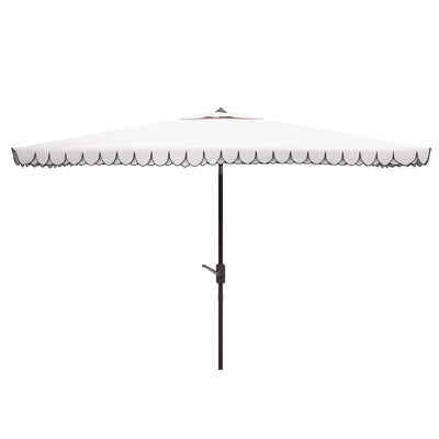 Parasol d'extérieur rectangulaire SAFAVIEH Zariah 6'x10' avec cantonnière