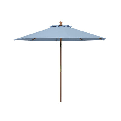 Parasol d'extérieur en bois SAFAVIEH Zlatana de 2,7 m
