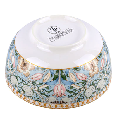 Service de table en porcelaine fine Morris Garden de STP Goods, 24 pièces pour 6 personnes