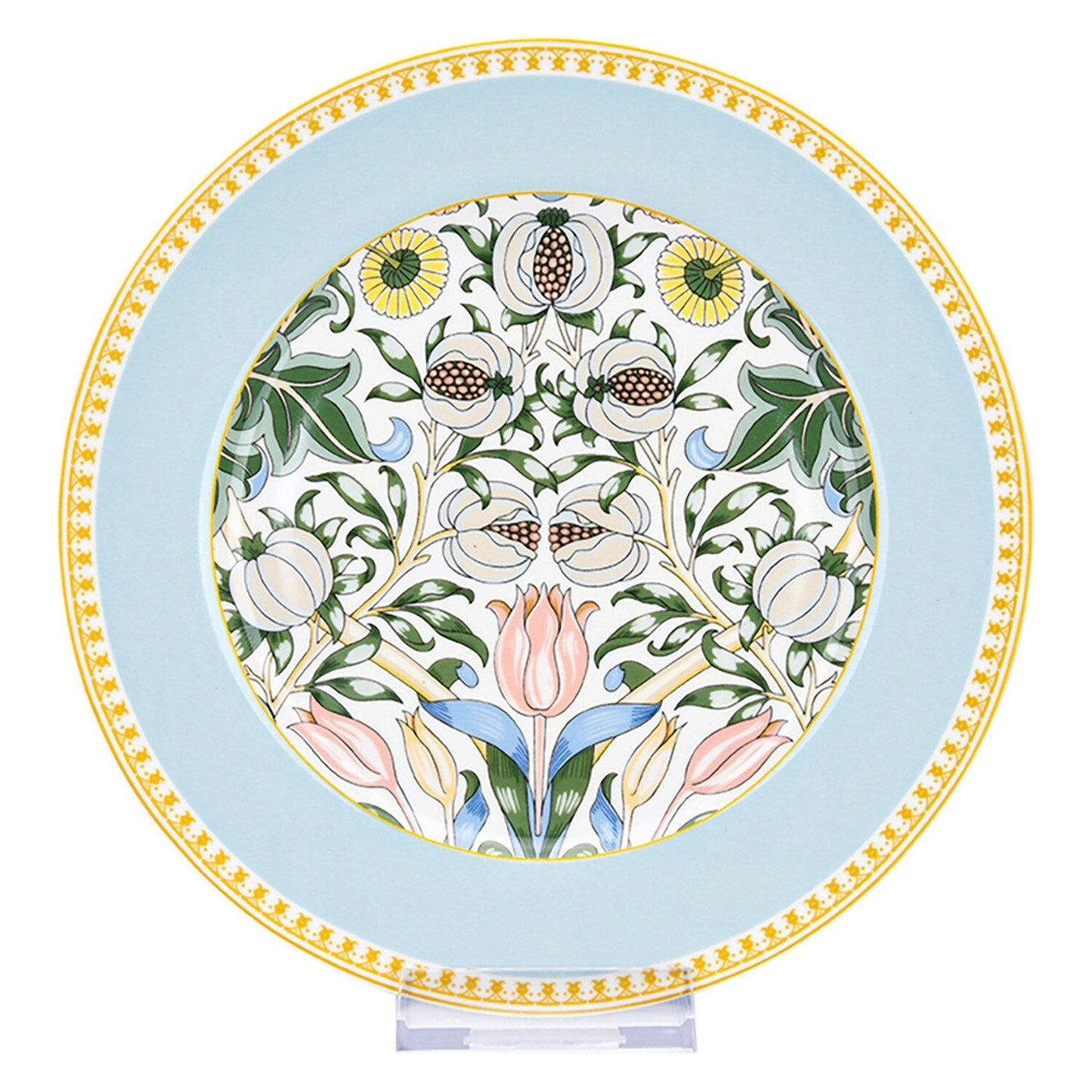 Service de table en porcelaine fine Morris Garden de STP Goods, 24 pièces pour 6 personnes