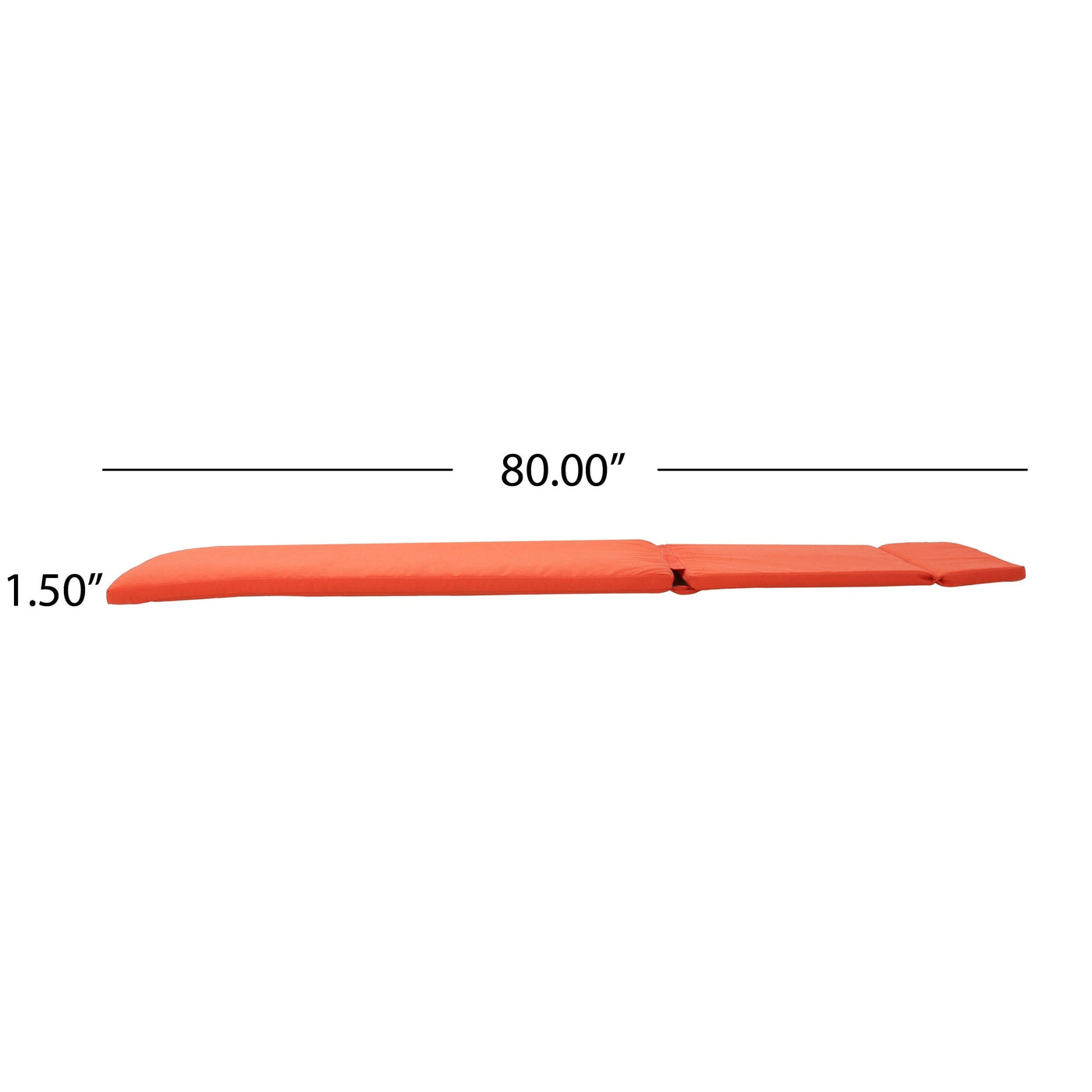 Ensemble de coussins d'extérieur Salem pour chaise longue - Coussins uniquement (lot de 2) par Christopher Knight Home - 79,25 L x 27,50 l x 1,50 H