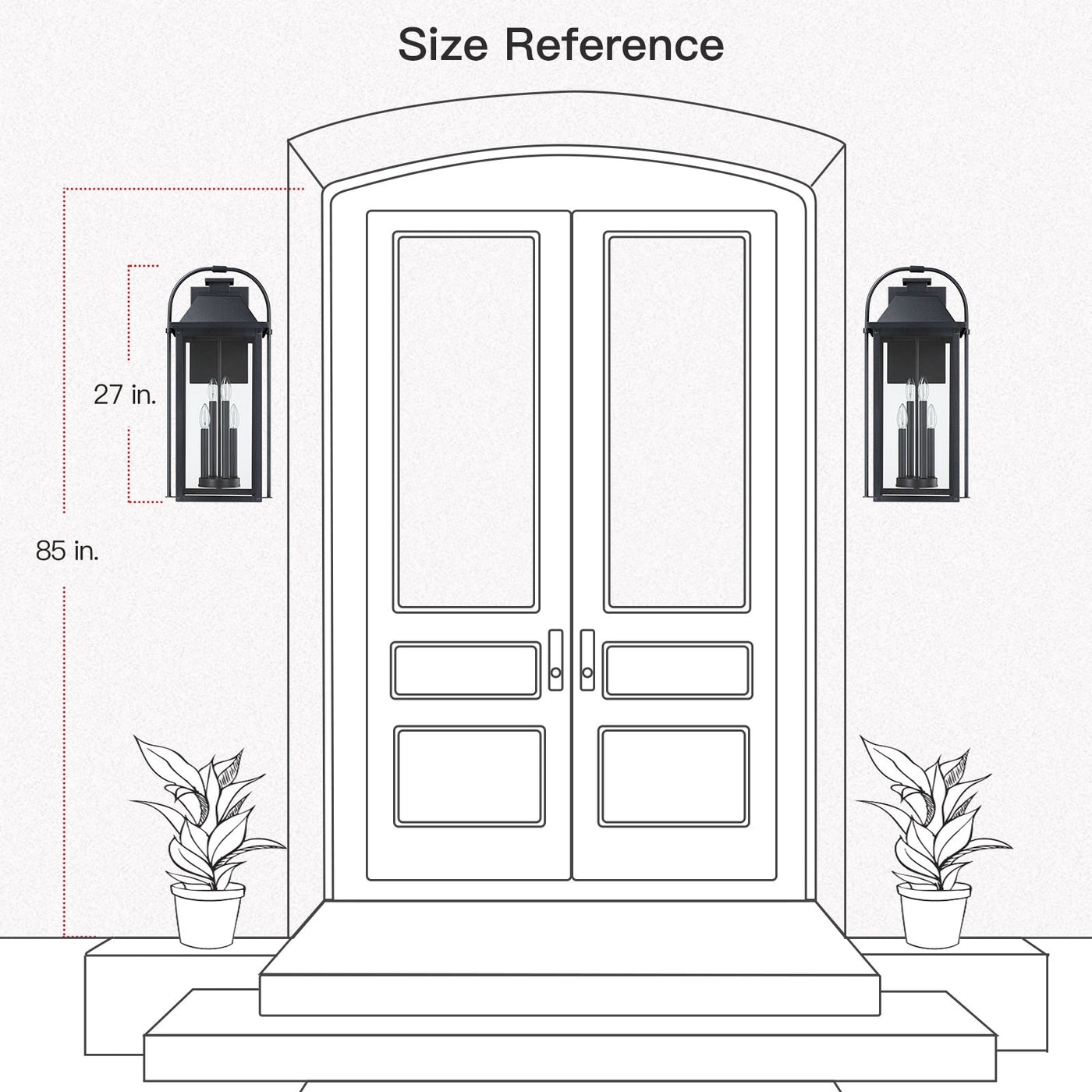 Applique murale d'extérieur Brits Black
