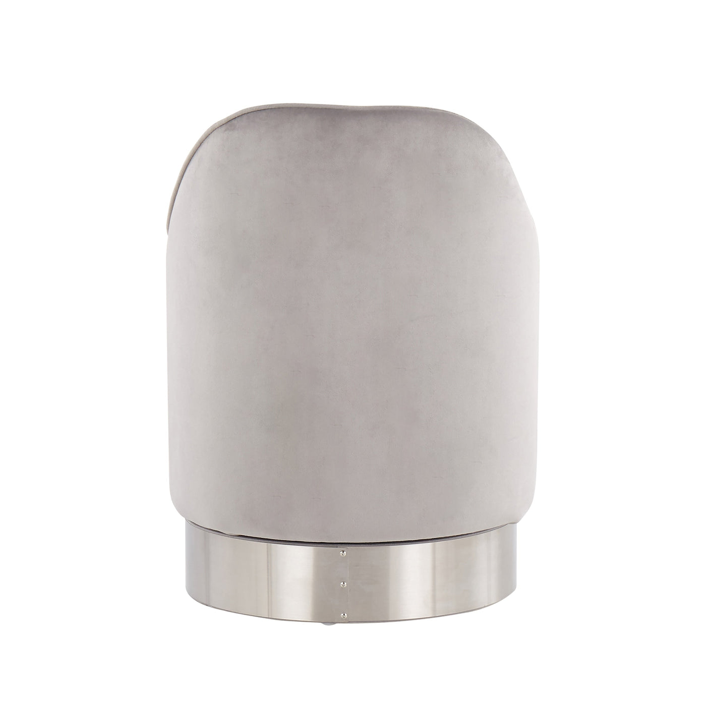 Tabouret de coiffeuse pivotant en velours Silver Orchid Corday