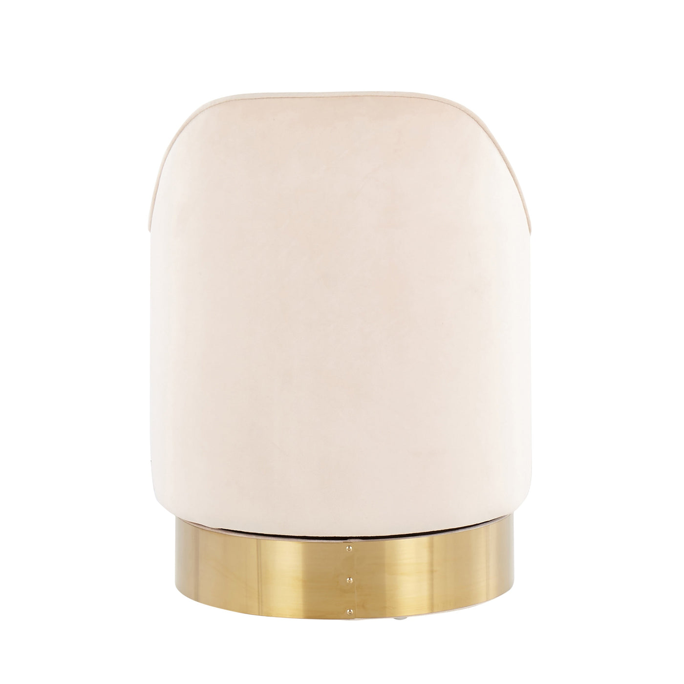 Tabouret de coiffeuse pivotant en velours Silver Orchid Corday