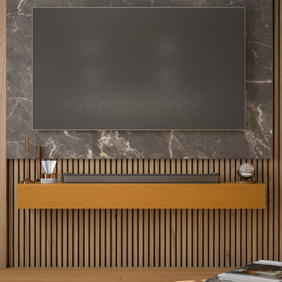 Étagère flottante murale pour manteau de cheminée en pin massif